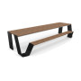 Extremis Hopper picnic table, wood, Black (RAL9005)