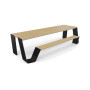 Extremis Hopper picnic table, wood, Black (RAL9005)
