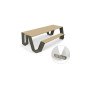 Extremis Hopper picnic table, wood, Earth (RGB 88 88 84)