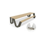Extremis Hopper picnic table, wood, Earth (RGB 88 88 84)