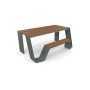 Extremis Hopper picnic table, wood, Earth (RGB 88 88 84)