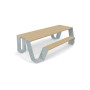 Extremis Hopper Picknicktisch, Holz, Verzinkt