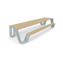 Extremis Hopper Picknicktisch, Holz, Verzinkt