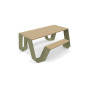 Extremis Hopper picnic table, wood, Reed green (RAL6013)