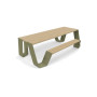 Extremis Hopper piknik stol, drvo, Trstika zelena (RAL6013)