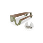Extremis Hopper picnic table, wood, Reed green (RAL6013)