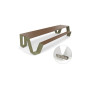 Extremis Hopper picnic table, wood, Reed green (RAL6013)