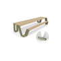Extremis Hopper piknik miza, les, Trstno zelena (RAL6013)