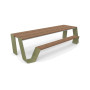Extremis Hopper piknik stol, drvo, Trstika zelena (RAL6013)