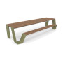 Extremis Hopper piknik stol, drvo, Trstika zelena (RAL6013)