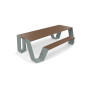 Extremis Hopper picnic table, wood, Verdigris (RGB 133 147 142)