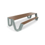 Extremis Hopper Picknicktisch, Holz, Verdigris (RGB 133 147 142)