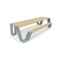 Extremis Hopper Picknicktisch, Holz, Verdigris (RGB 133 147 142)