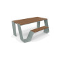 Extremis Hopper picnic table, wood, Verdigris (RGB 133 147 142)