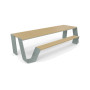 Extremis Hopper picnic table, wood, Verdigris (RGB 133 147 142)