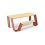 Extremis Hopper piknik miza, les, Bakreno rjava (RAL8004)