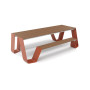 Extremis Hopper Picknicktisch, Holz, Kupferbraun (RAL8004)