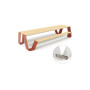 Extremis Hopper piknik miza, les, Bakreno rjava (RAL8004)