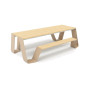 Extremis Hopper Picknicktisch, Holz, Strandbeige (RAL1019)
