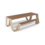 Extremis Hopper Picknicktisch, Holz, Strandbeige (RAL1019)