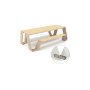 Extremis Hopper Picknicktisch, Holz, Strandbeige (RAL1019)