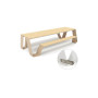 Extremis Hopper Picknicktisch, Holz, Strandbeige (RAL1019)