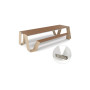 Extremis Hopper Picknicktisch, Holz, Strandbeige (RAL1019)