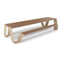 Extremis Hopper Picknicktisch, Holz, Strandbeige (RAL1019)