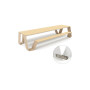 Extremis Hopper picnic table, wood, Beach beige (RAL1019)