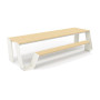 Extremis Hopper picnic table, wood, Off white (RAL9002)