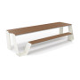 Extremis Hopper picnic table, wood, Off white (RAL9002)