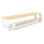 Extremis Hopper picnic table, wood, Off white (RAL9002)