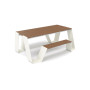 Extremis Hopper Picknicktisch, Holz, Grauweiß (RAL9002)