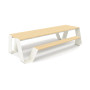 Extremis Hopper piknik stol, drvo, Prljavo bijela (RAL9002)
