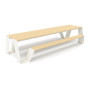 Extremis Hopper Picknicktisch, Holz, Grauweiß (RAL9002)