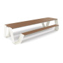 Extremis Hopper picnic table, wood, Off white (RAL9002)