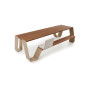 Extremis Hopper picnic table, wood, view 2