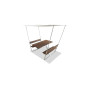 Extremis Manille picnic table, Galvanised steel