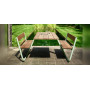 Extremis Manille picnic table, setting 4