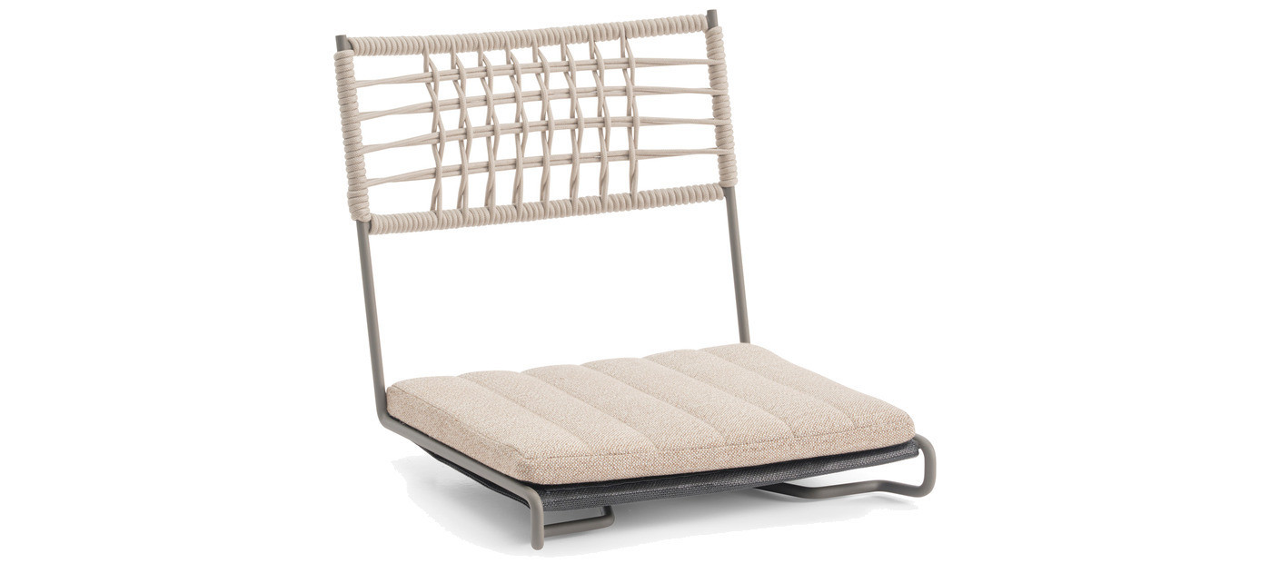 Extremis Panigiri BYOS sedež z blazino, 2 kosa, Coconut (Sunbrella® Savane)