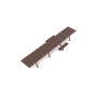 Extremis Panigiri Tisch, Kupferbraun (RAL8004)