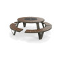 Extremis Pantagruel picnic table, Earth (RGB 88 88 84)