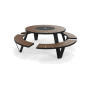 Extremis Pantagruel Picknicktisch, Schwarz (RAL9005)