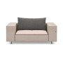 Extremis Walrus comfort cushion, 110 cm seat, Dark taupe (Sunbrella® Natté)