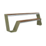 Extremis Hopper bench, Reed green (RAL6013)