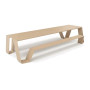 Extremis Hopper Picknicktisch, Aluminium, Strandbeige (RAL1019)