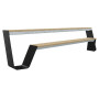Extremis Hopper bench, Black (RAL9005)