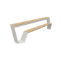 Extremis Hopper bench, Off white (RAL9002)