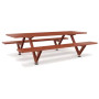 Extremis Marina picnic table, Copper brown (RAL8004)