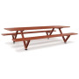 Extremis Marina picnic table, Copper brown (RAL8004)